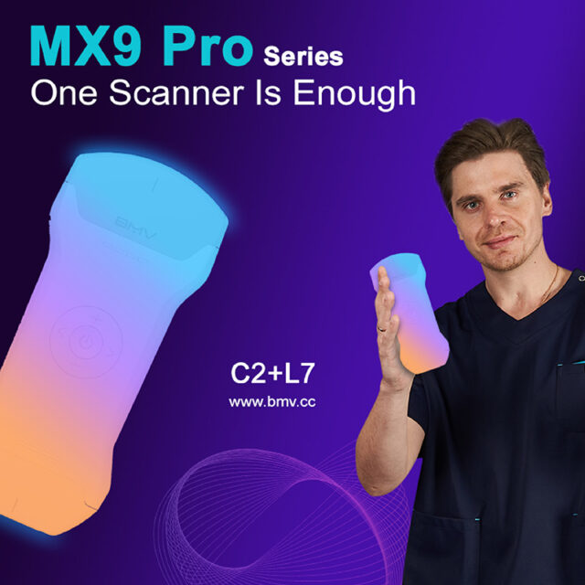 MX9 Pro C2L7 2in1 (Fifth Generation) 192 Elements Multipurpose Pocket Handheld Ultrasound Scanners